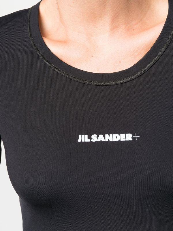 2023FW JIL SANDER コットン ロングスリーブ ロゴ Tシャツ M