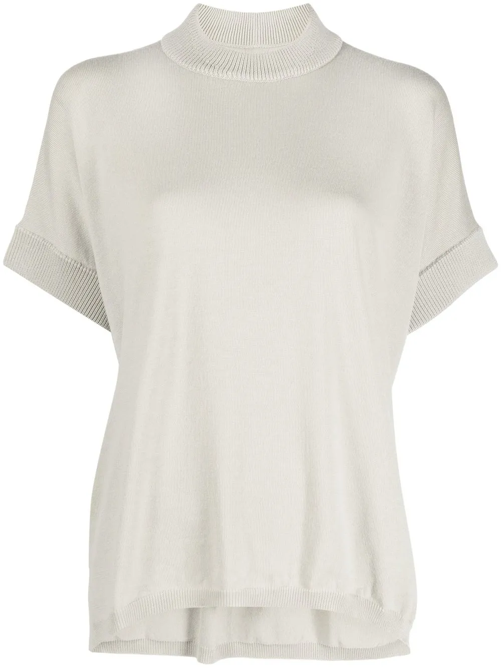 

Rick Owens top de manga corta - Neutro