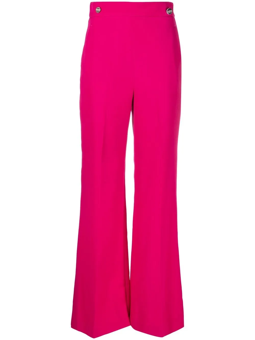 

LIU JO pantalones acampanados con tiro alto - Rosado