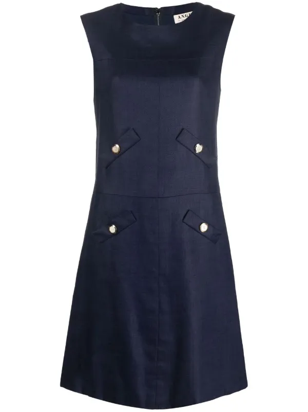 Navy sleeveless hotsell shift dress