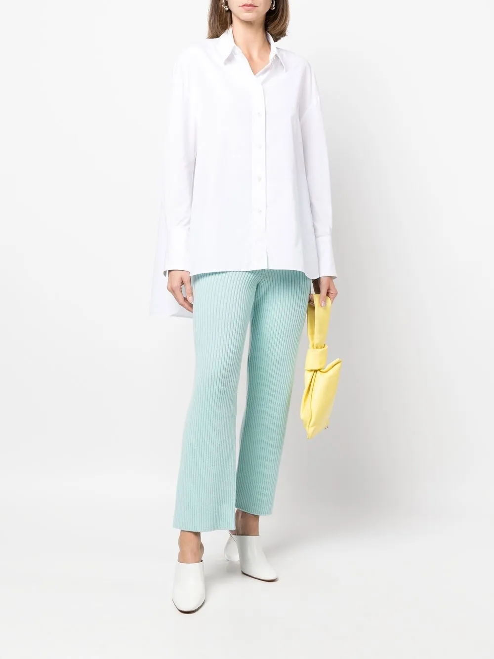 Christian Wijnants High waist broek - Blauw