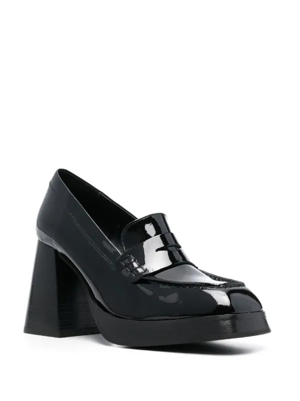 ALOHAS Take Off 90mm patent-leather Loafers | Black | FARFETCH