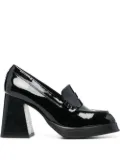 ALOHAS Take Off 90mm patent-leather loafers - Black