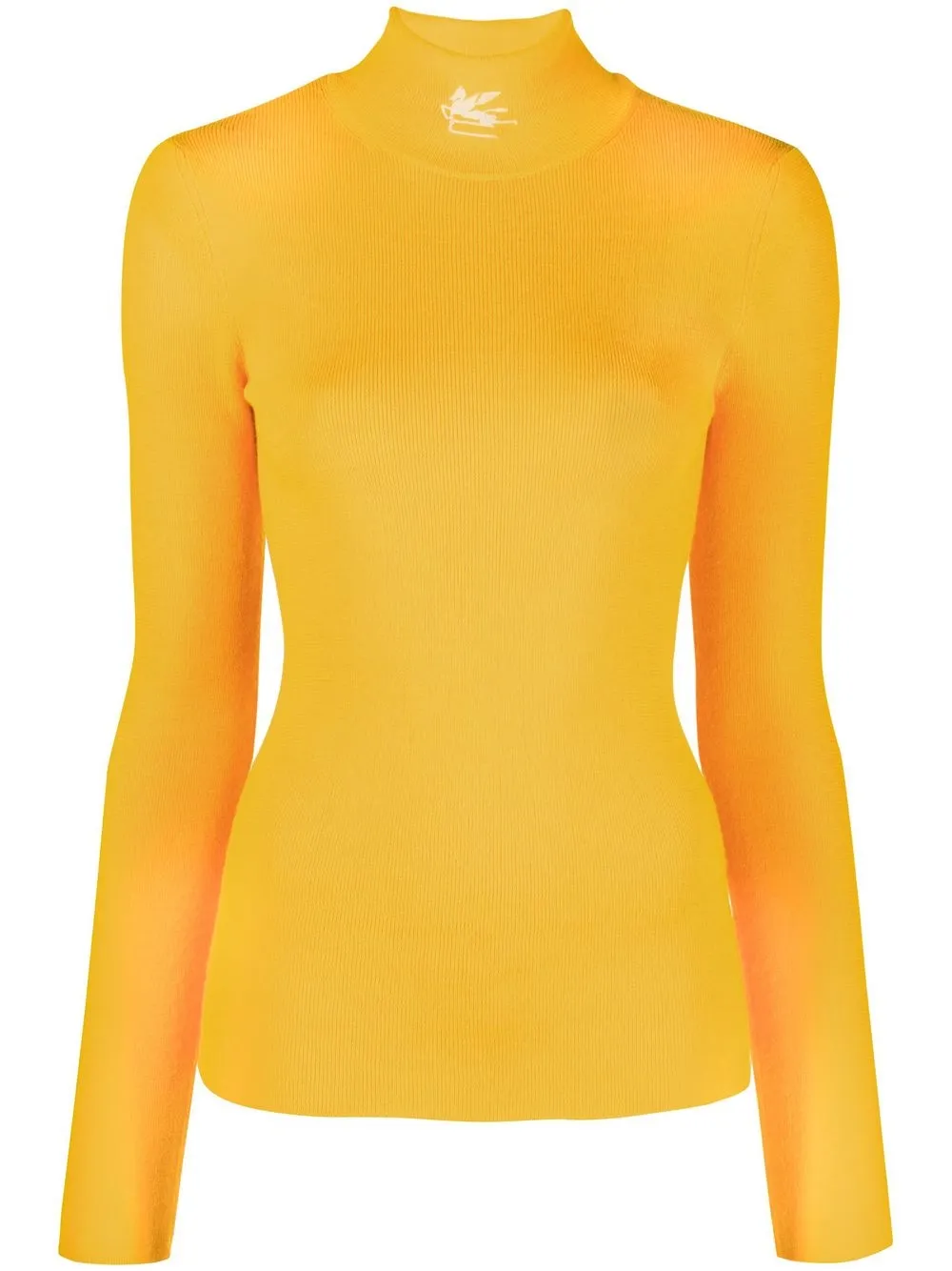 

ETRO suéter con cuello vuelto y logo - Naranja