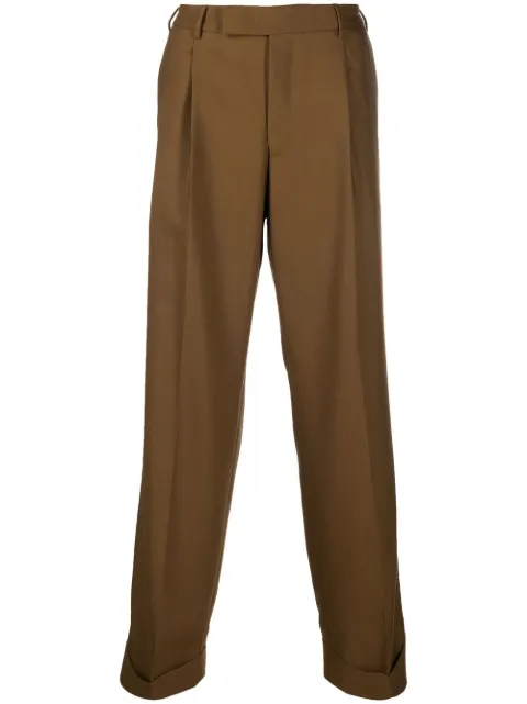 PT Torino pleated straight-leg trousers