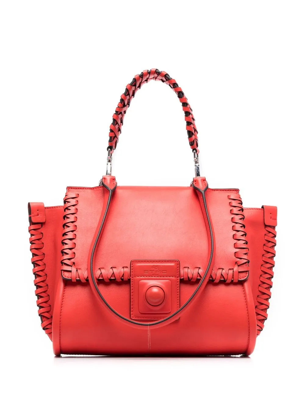 

ETRO Crown Me whipstitch shoulder bag - Red