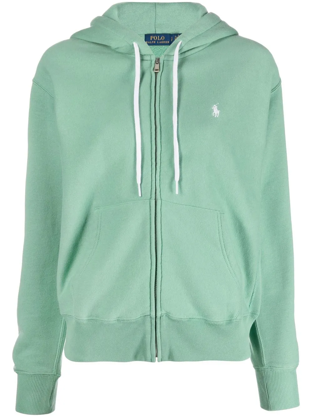 

Polo Ralph Lauren embroidered-logo zip-fastening hoodie - Green