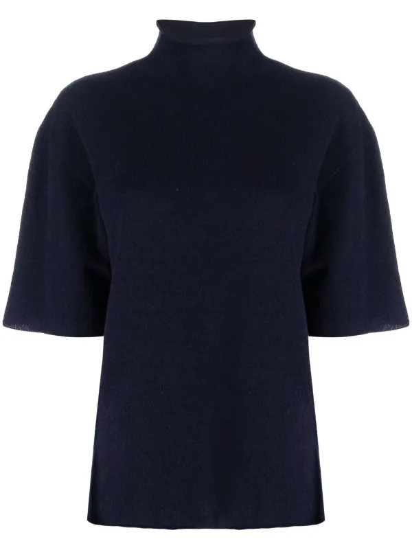 Jil Sander タートルネック ニットトップ | ブルー | FARFETCH JP