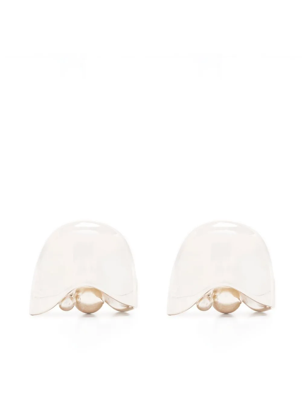 

Jil Sander Grape polished earrings - Plateado