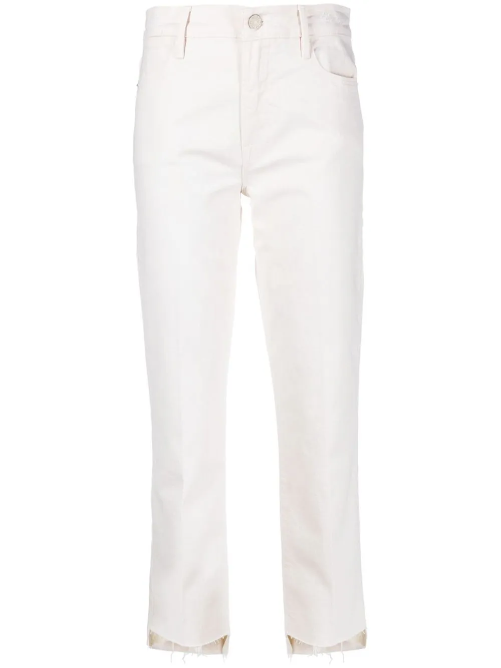 

FRAME jeans capri de tiro alto - Blanco