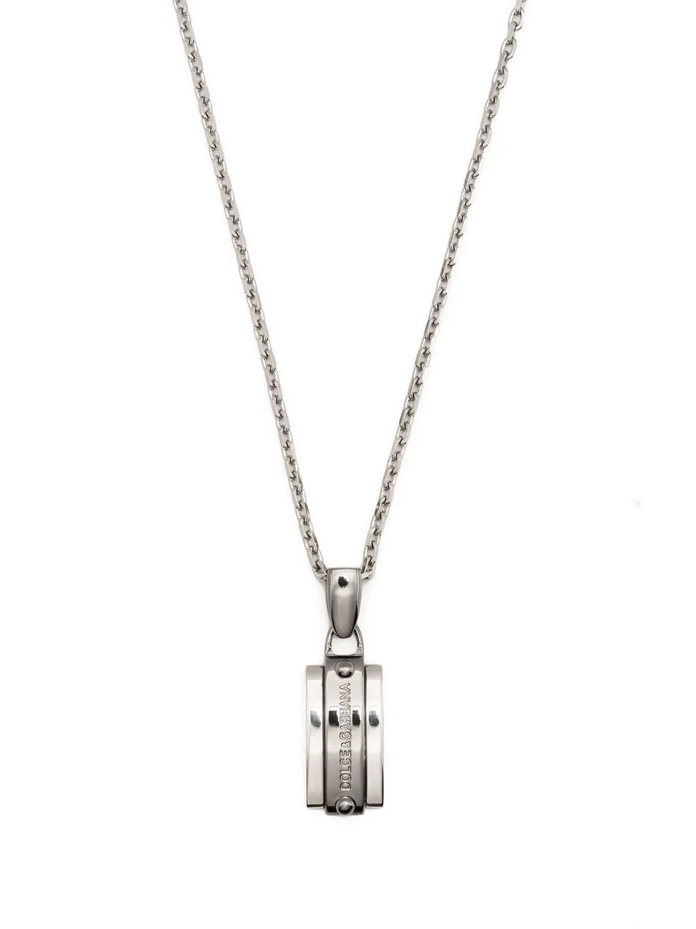 

Dolce & Gabbana logo-pendant necklace - Silver