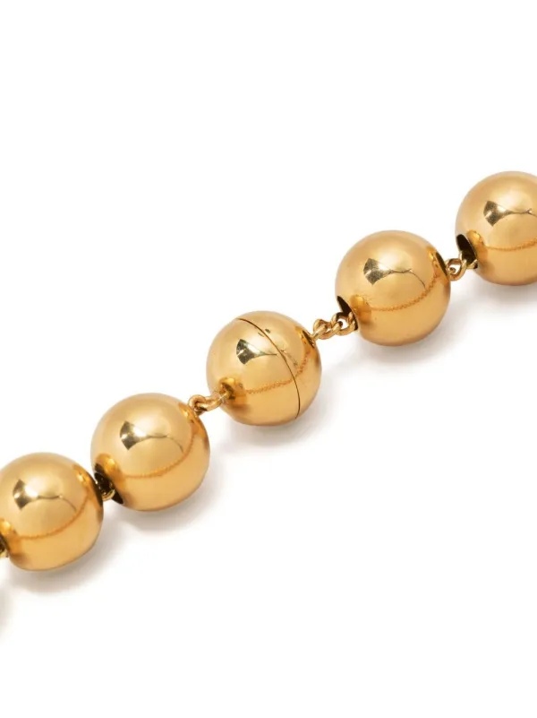 Jil Sander gold-plated Bead Necklace Gold FARFETCH UZ