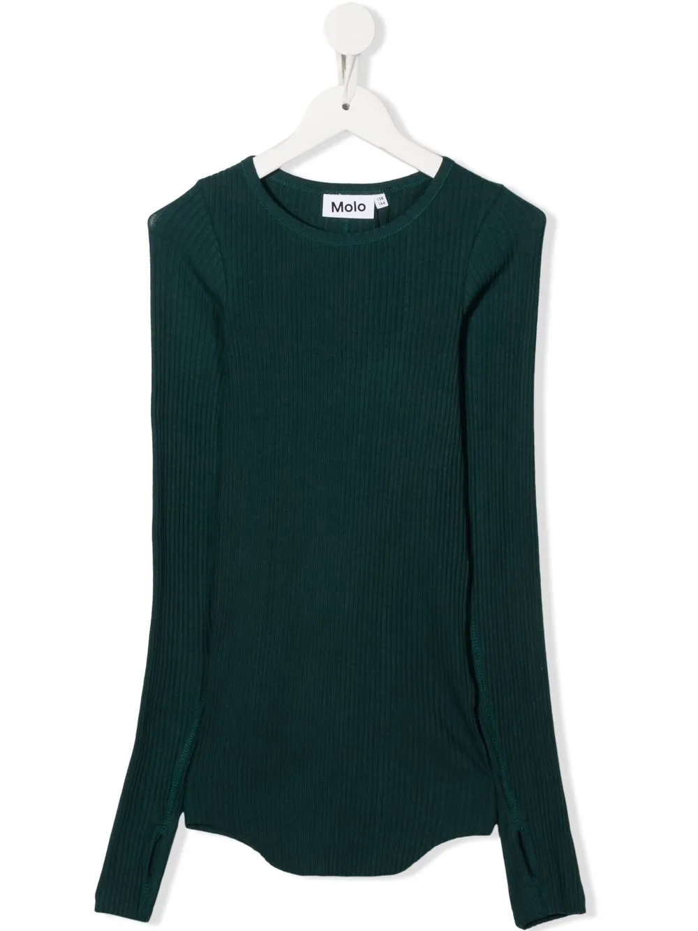 

Molo fine-ribbed design jumper - Green