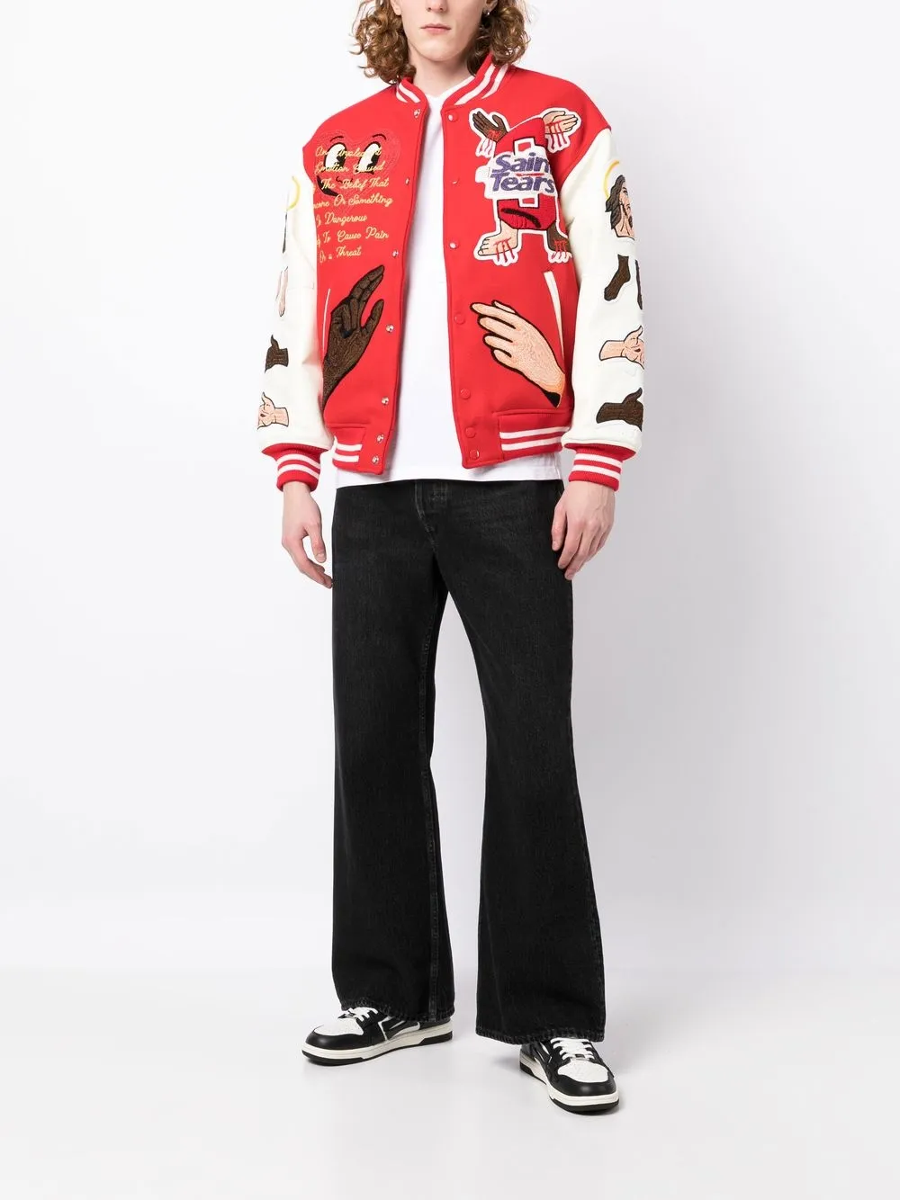 SAINT MXXXXXX World Map Bomber Jacket - Farfetch