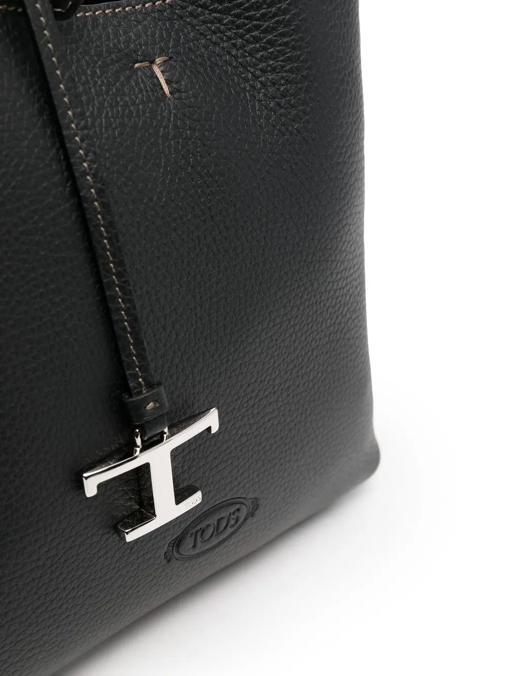 Tod's Timeless Leather Tote Bag In Black