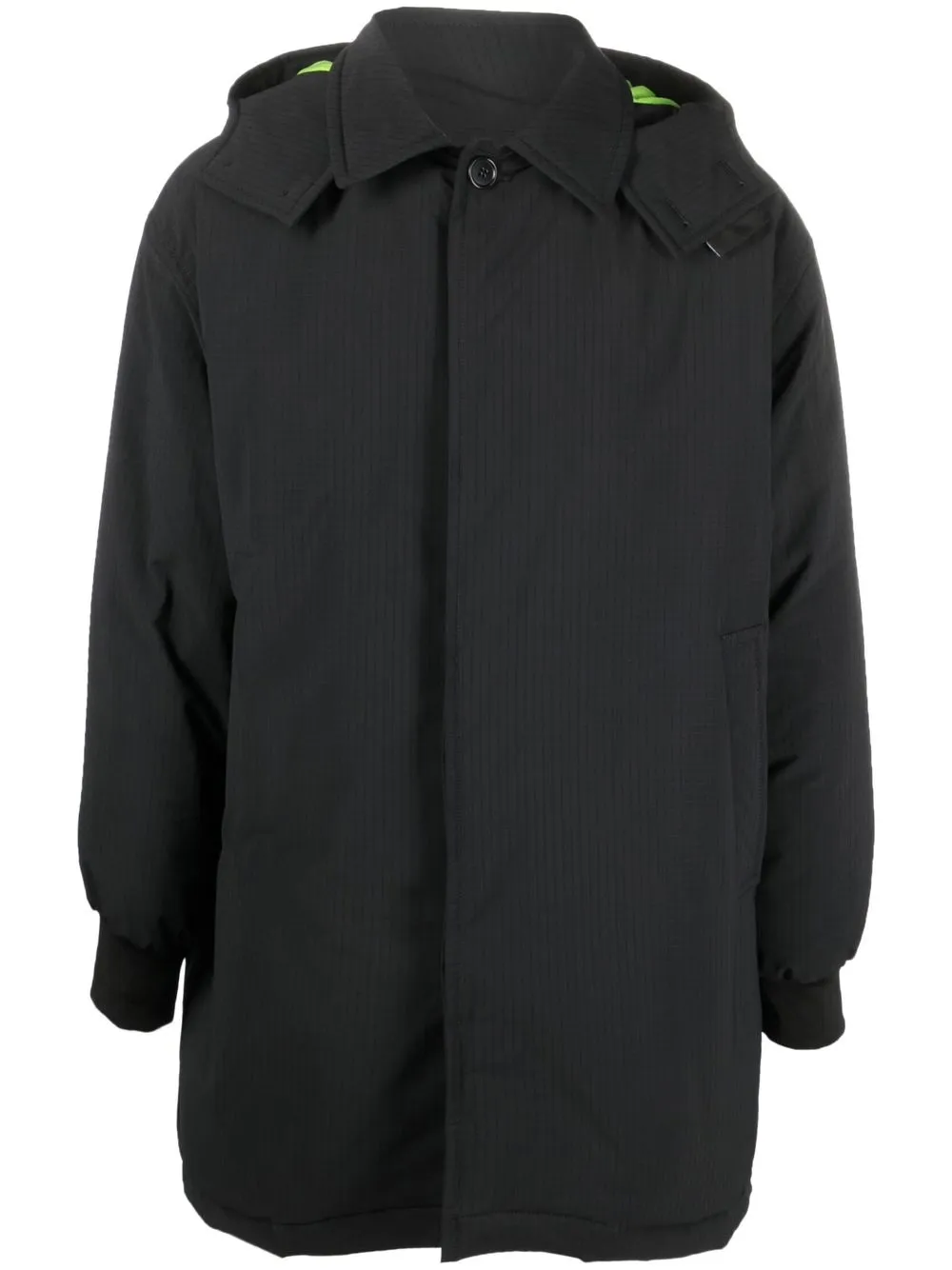 

MSGM parka midi con botones - Negro