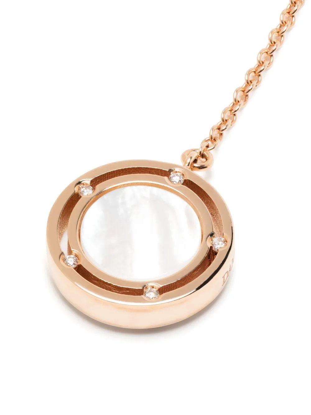  Damiani 18kt Rose Gold D.side Diamond Drop Earrings - Pink 