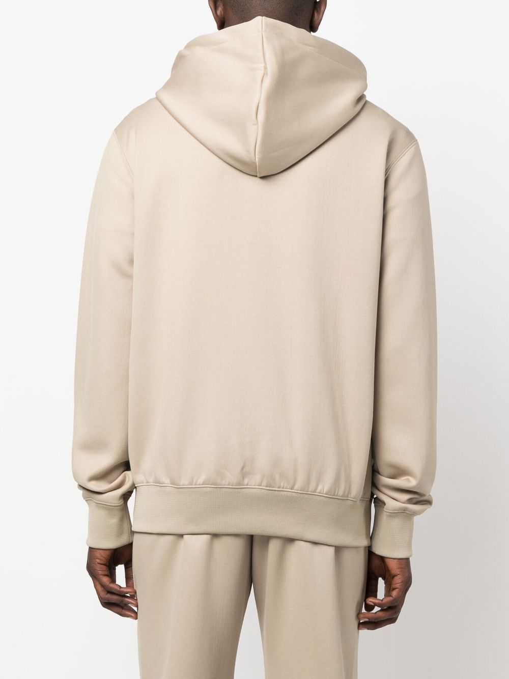 Lanvin logo-embroidered zip-up hoodie Men