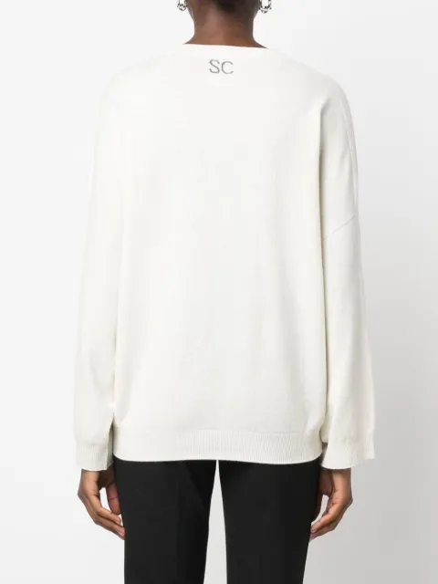 Semicouture Vネック カシミアセーター - Farfetch