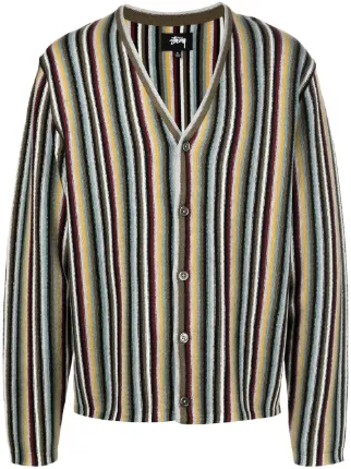 stripe-print Wool Cardigan - Farfetch