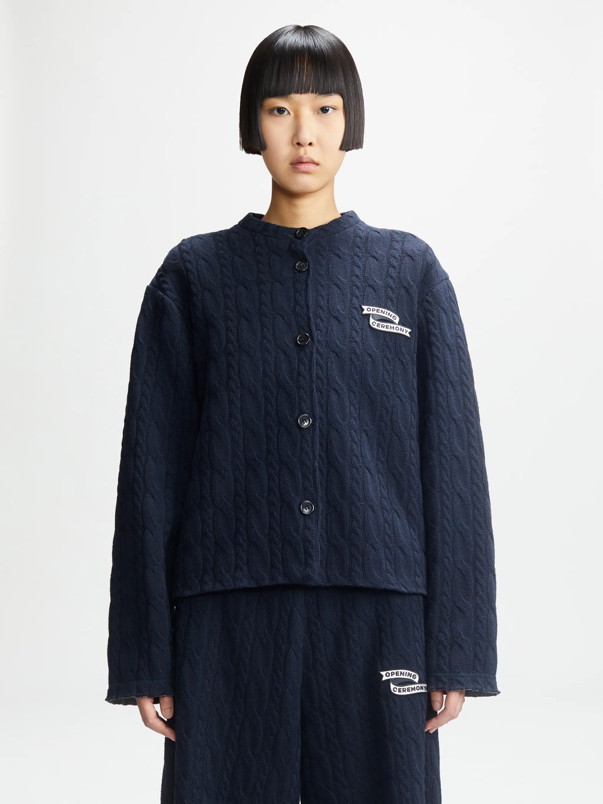 FLAG BONDED CARDIGAN
