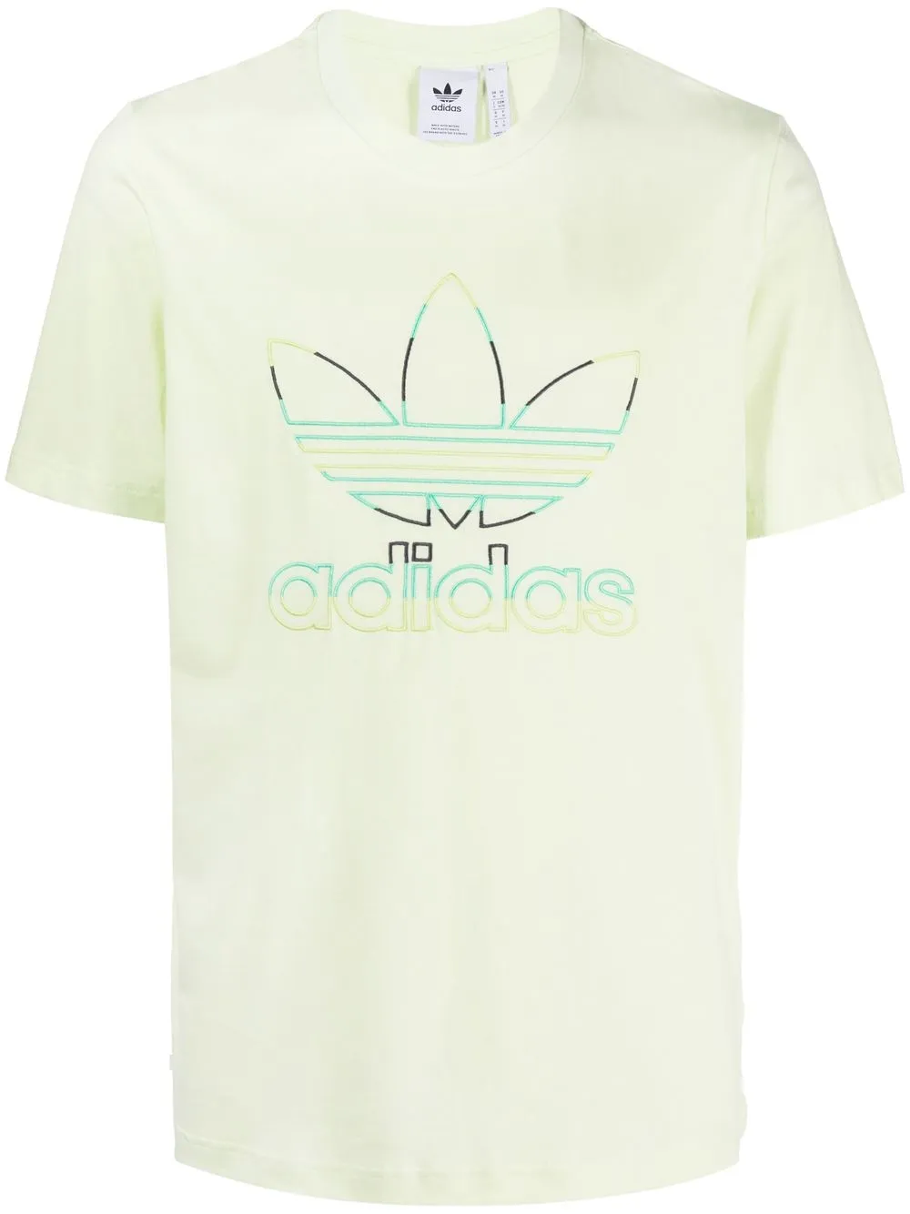 

adidas playera con logo bordado - Verde