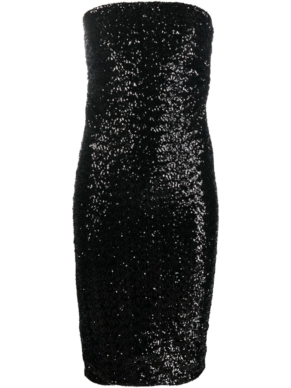 

P.A.R.O.S.H. vestido con hombros descubiertos y lentejuelas - Negro