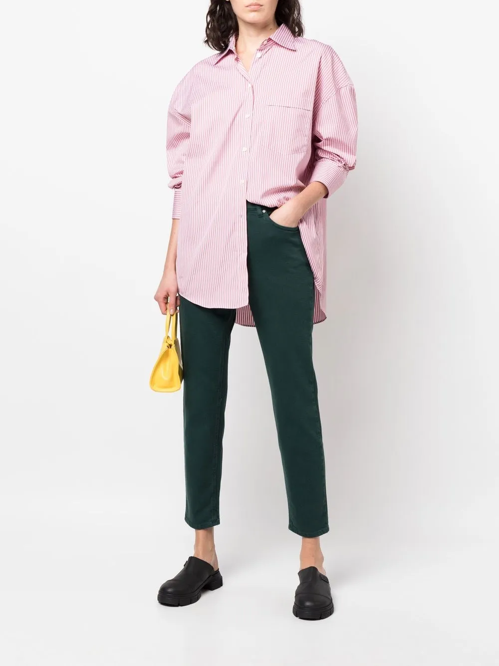 P.A.R.O.S.H. Cropped jeans - Groen