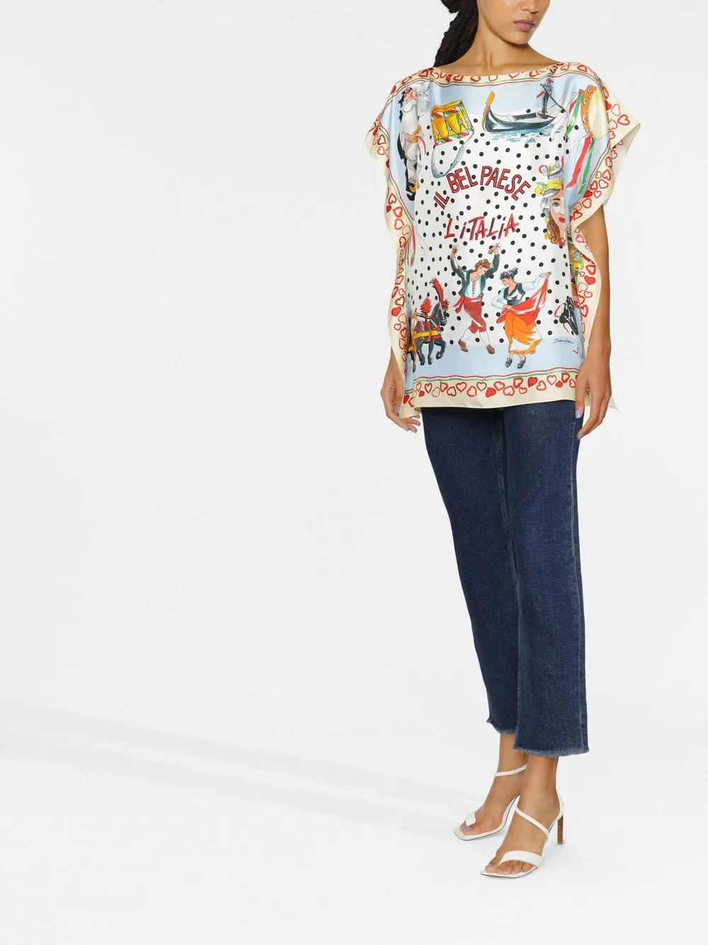 Dolce & Gabbana Top met grafische print - Wit