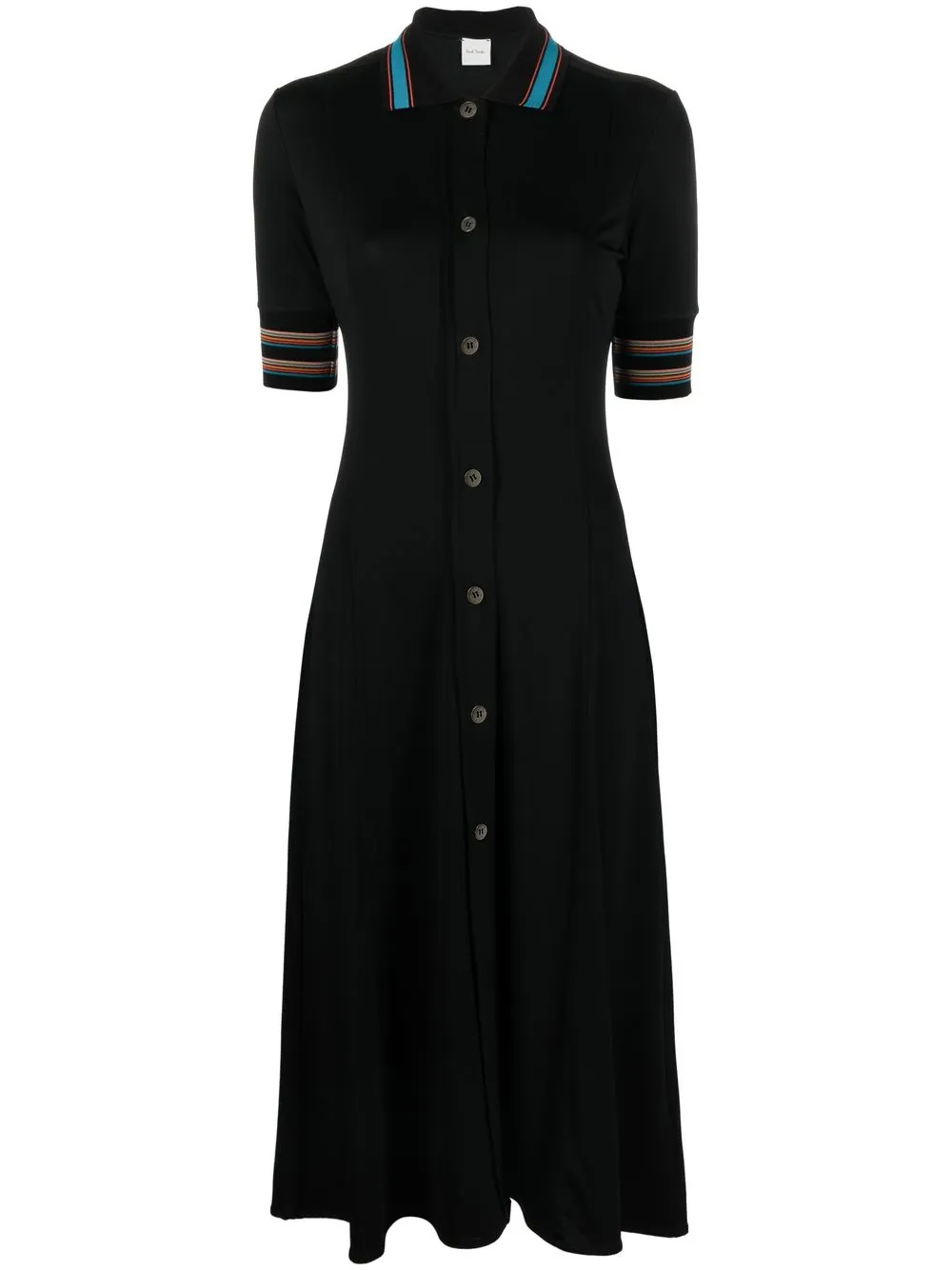 

Paul Smith vestido midi con botones - Negro