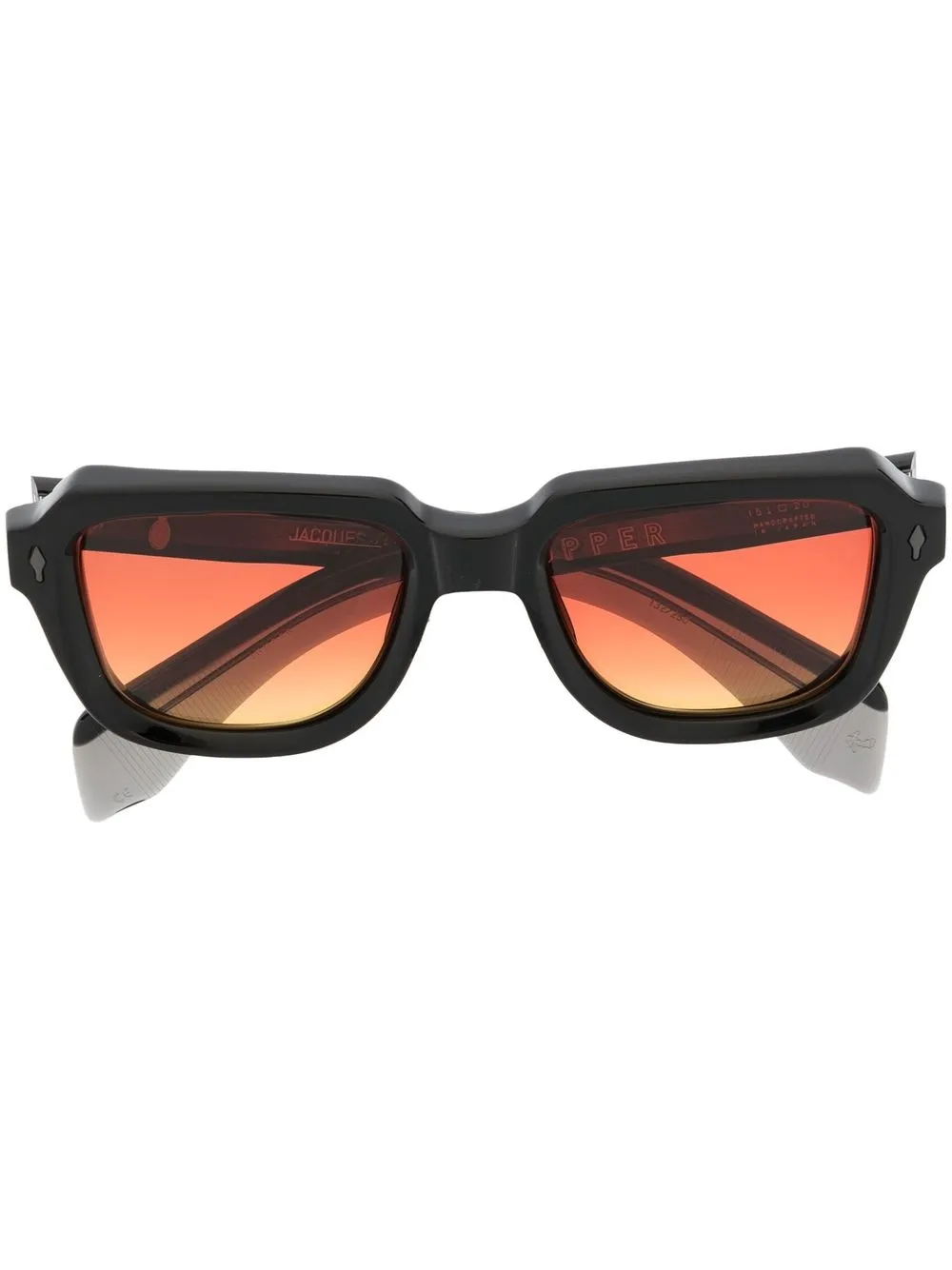 

Jacques Marie Mage lentes de sol Taos con armazón estilo piloto - Negro