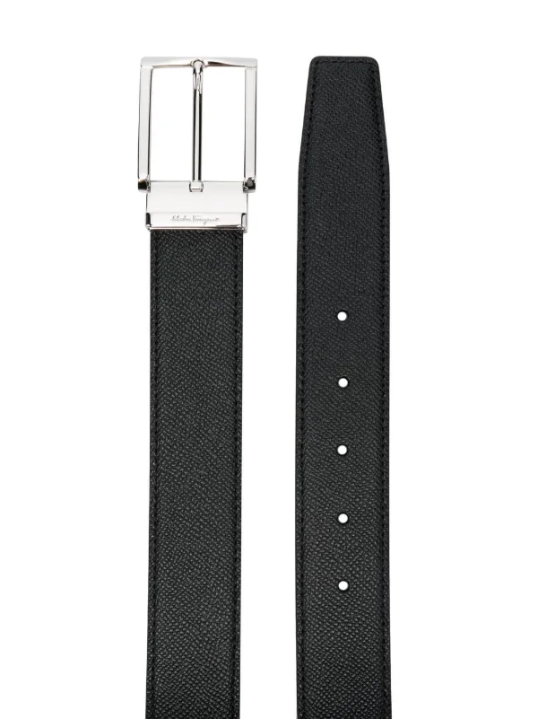 Ferragamo バックル レザーベルト | ブラック | FARFETCH JP