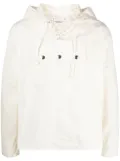 Youths In Balaclava lace-up Hooded-Parka jacket - White