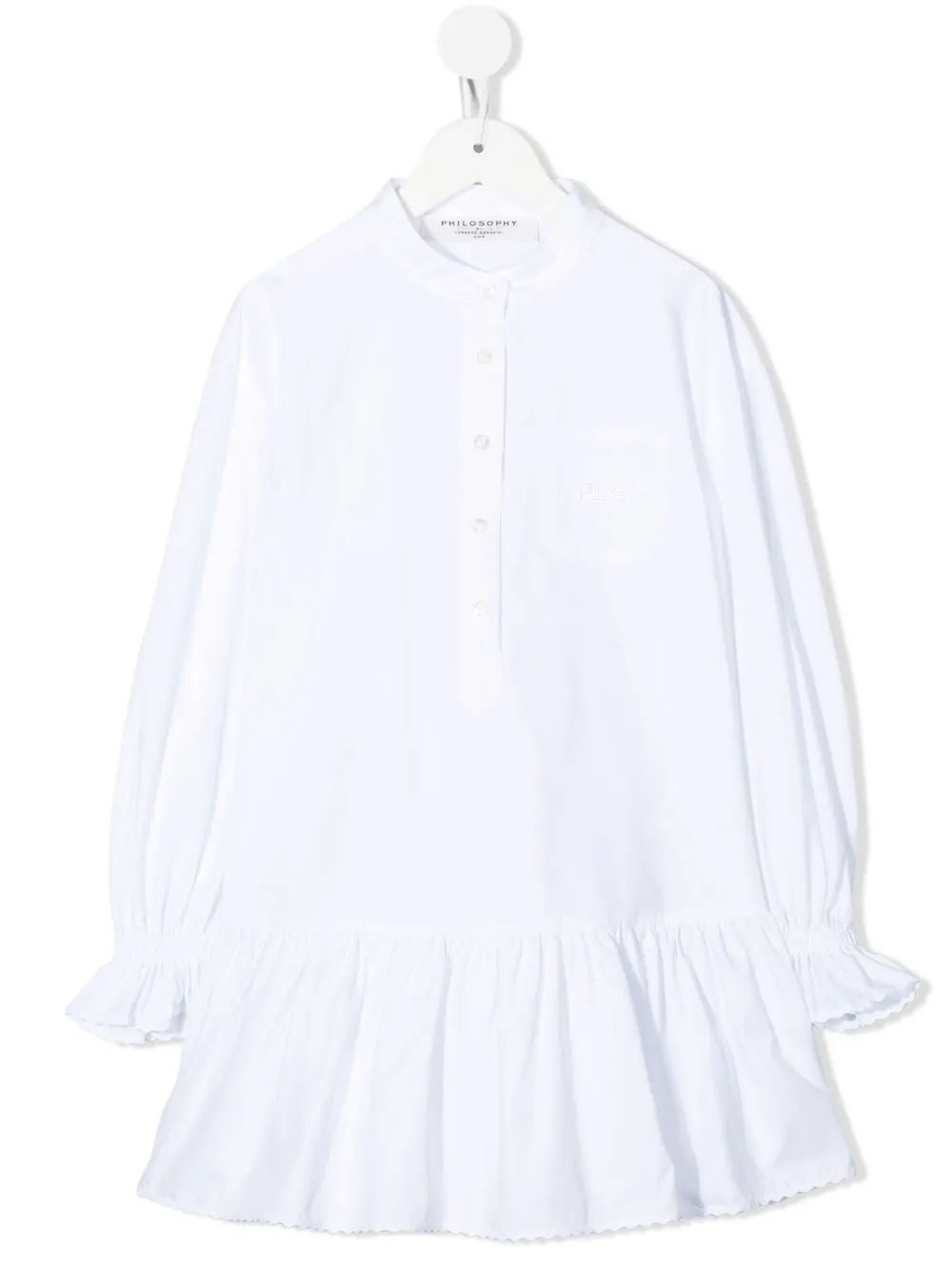 

Philosophy Di Lorenzo Serafini Kids vestido camisero - Blanco