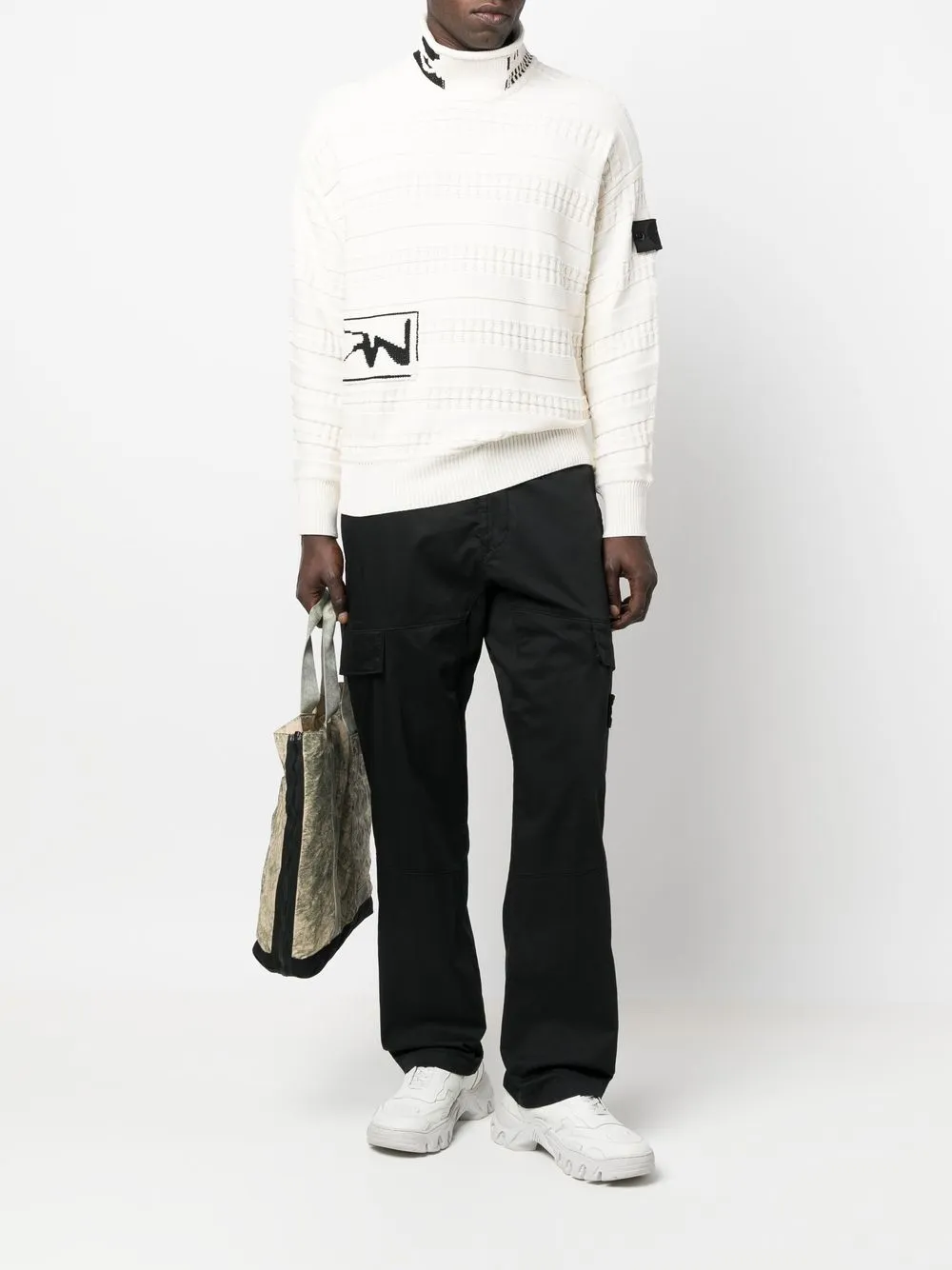 Stone Island Shadow Project Gebreide coltrui - Beige