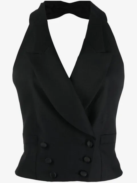 Maison Margiela halterneck double-breasted waistcoat