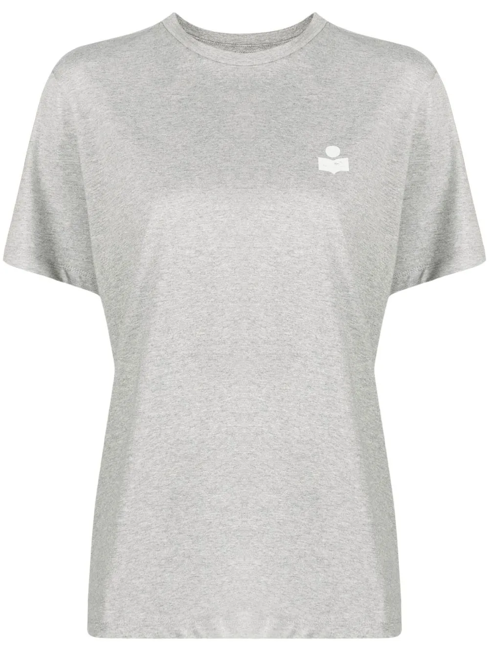 

Isabel Marant Étoile playera manga corta con logo estampado - Gris