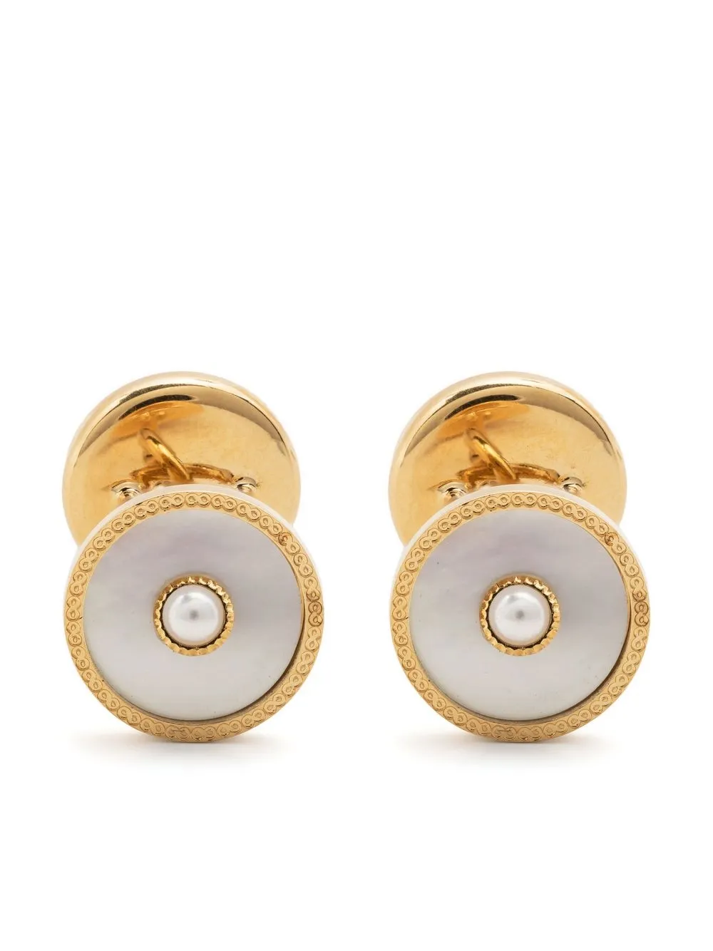 

Maison Margiela pearl-detail cufflinks - White