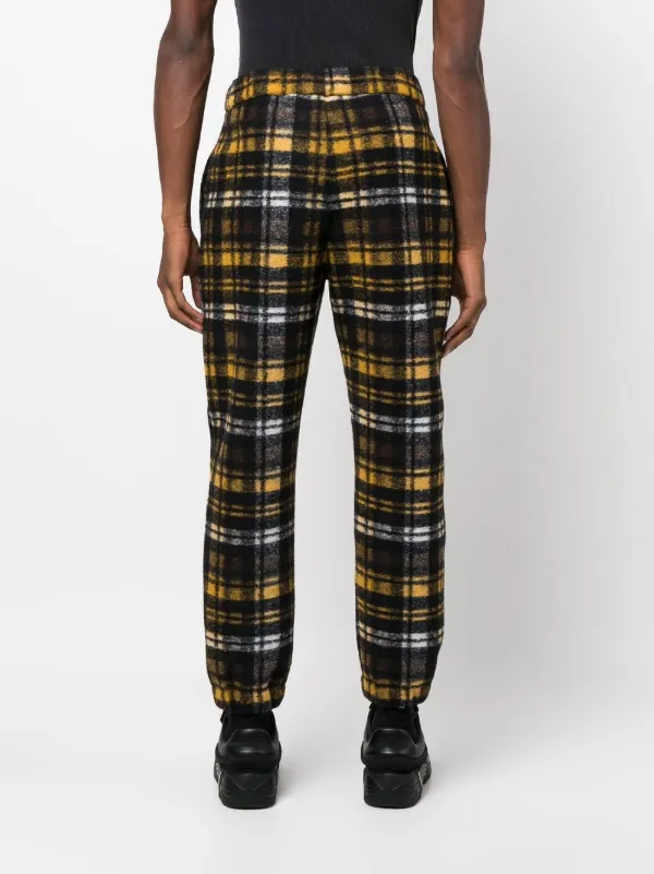 Yellow cheap checkered joggers