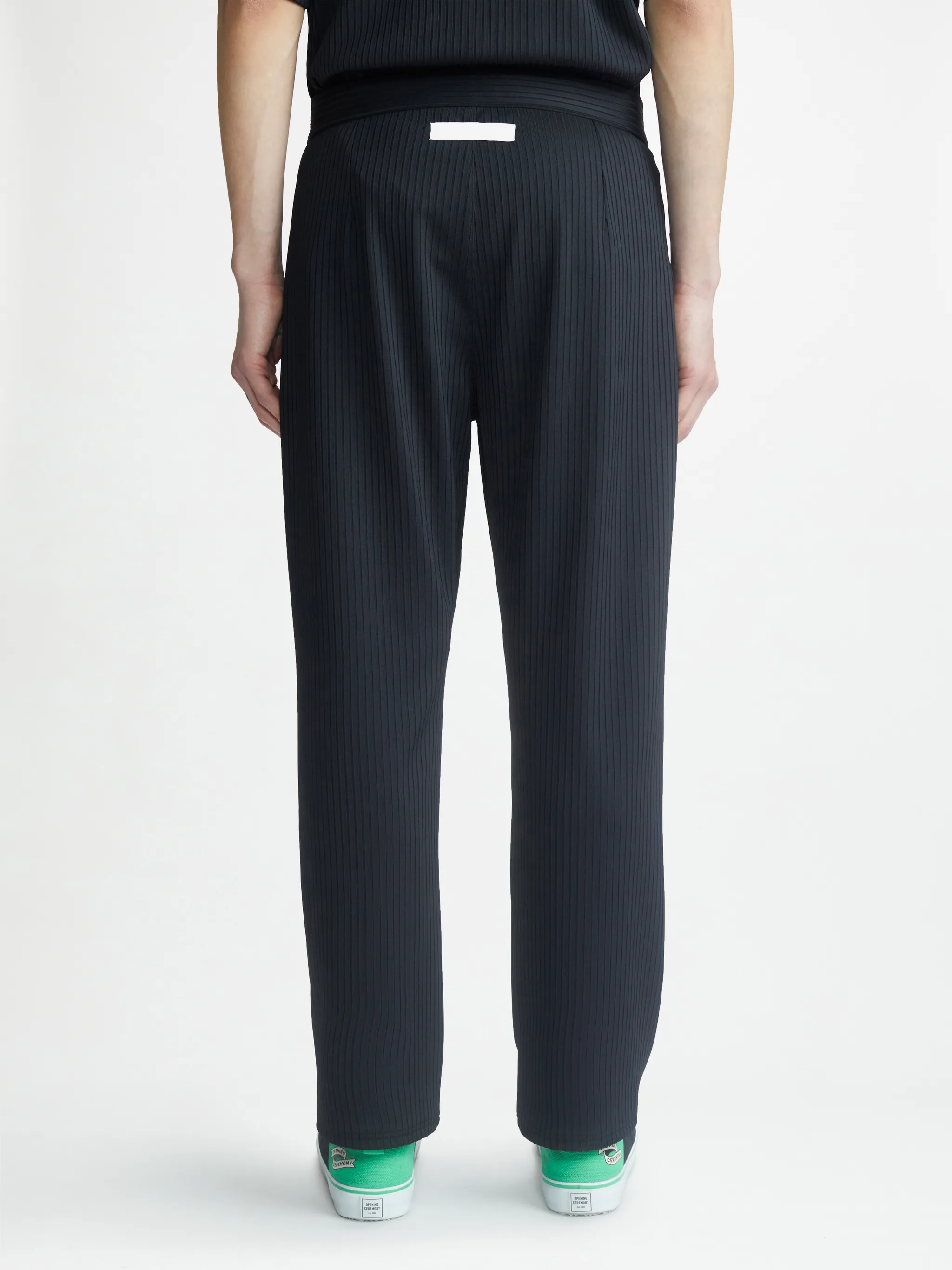RIB STRAIGHT PANTS