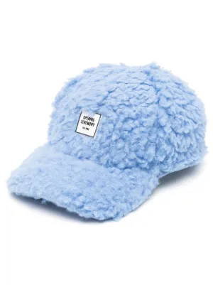Berretto con applicazione logo Farfetch Donna Accessori Cappelli e copricapo Berretti Blu 