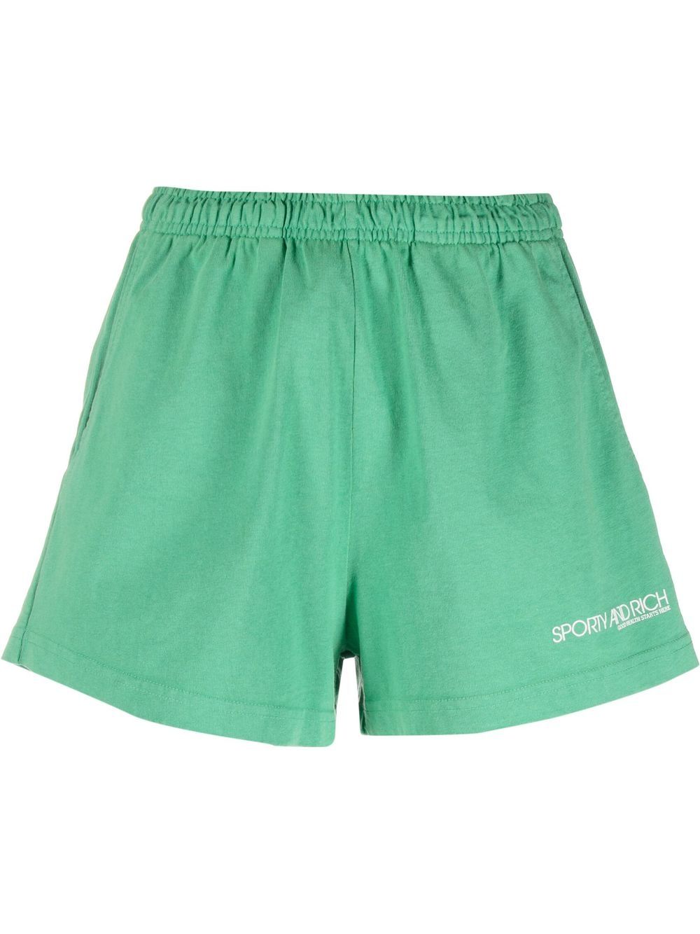 

Sporty & Rich shorts con logo estampado - Verde