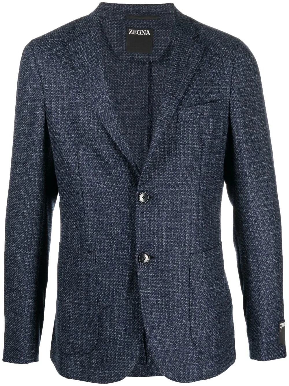 

Zegna single-breasted tailored blazer - Blue