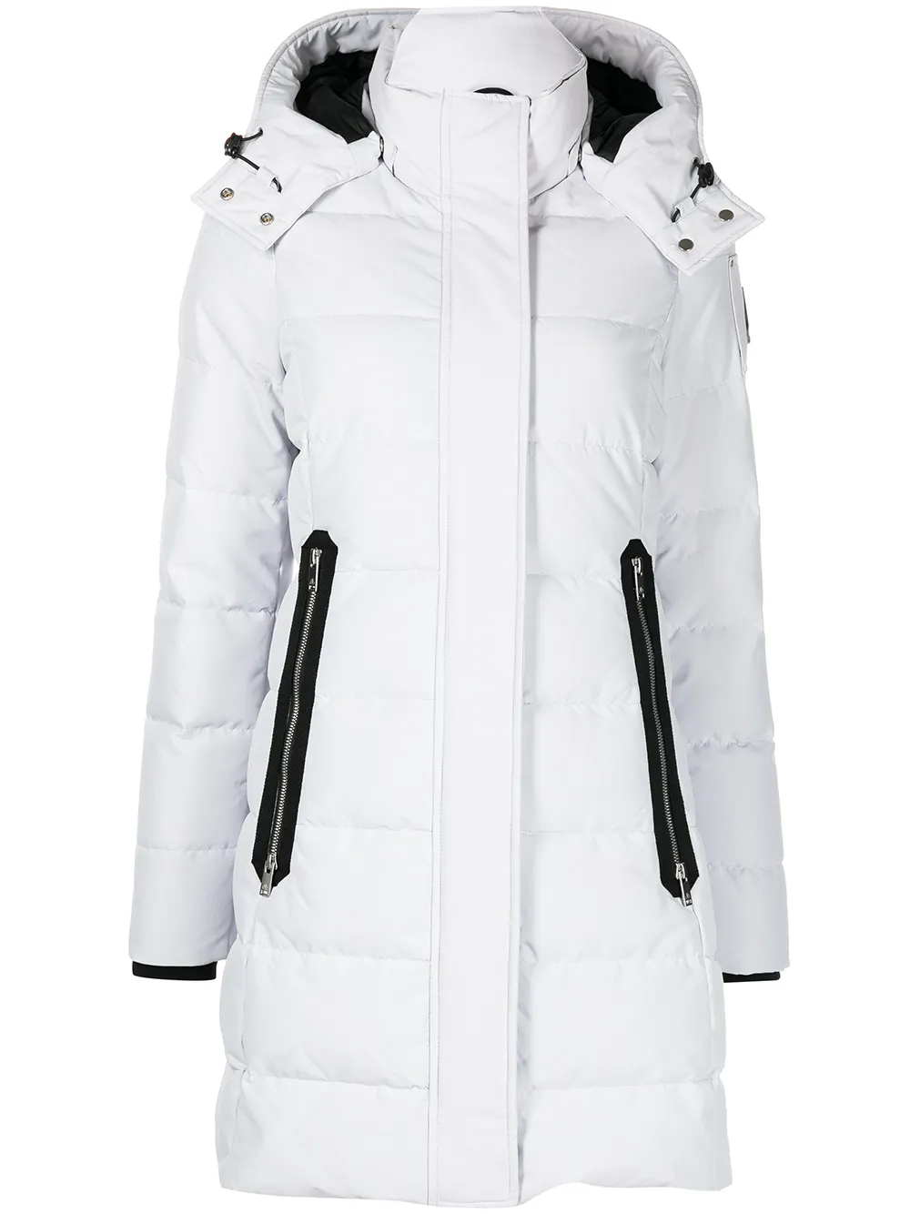 

Moose Knuckles parka Berland capitonada con cinturón - Blanco