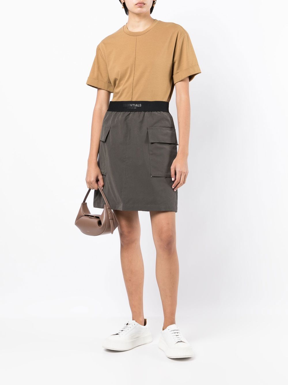 FEAR OF GOD ESSENTIALS Mini-rok met klepzak - Grijs