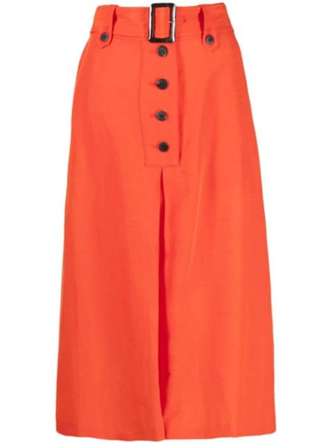 Paul Smith pleated A-line midi skirt