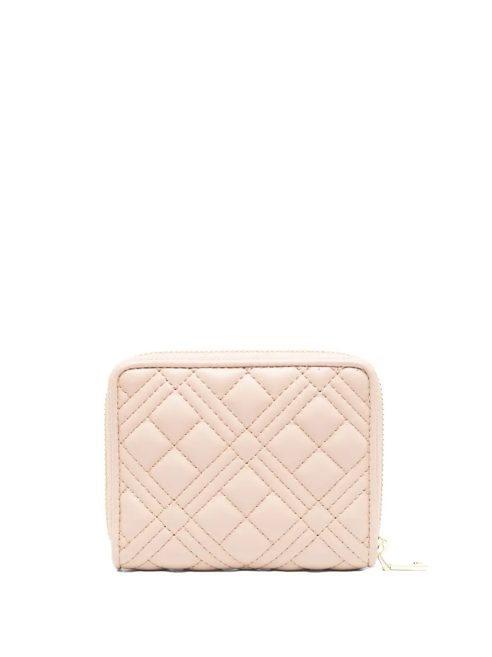 Love Moschino Portemonnee met logoplakkaat - Beige