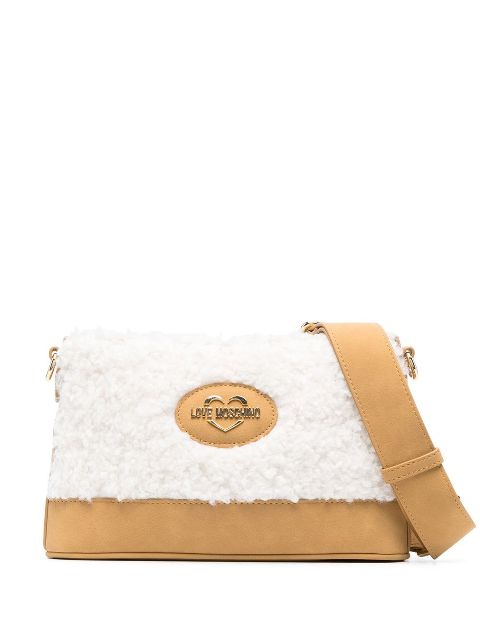 Love Moschino faux-shearling crossbody bag Women