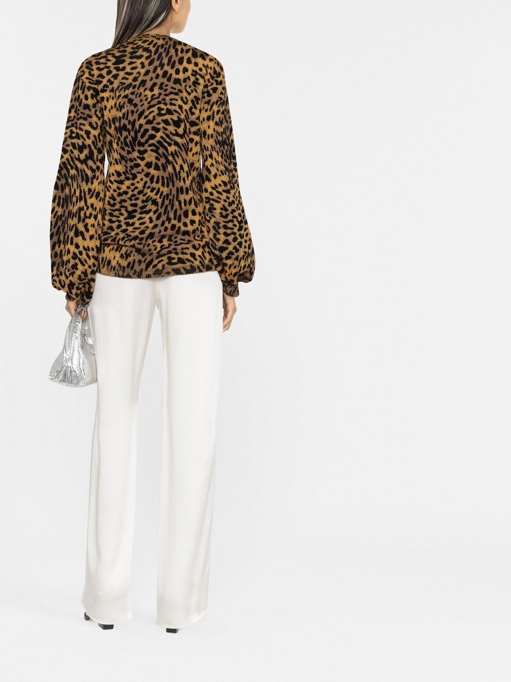 Stella McCartney leopard-print knitted jumper Women