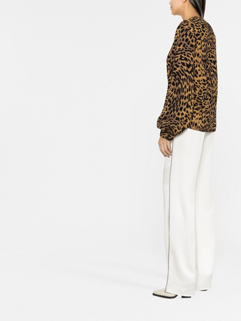 Stella McCartney leopard-print knitted jumper Women